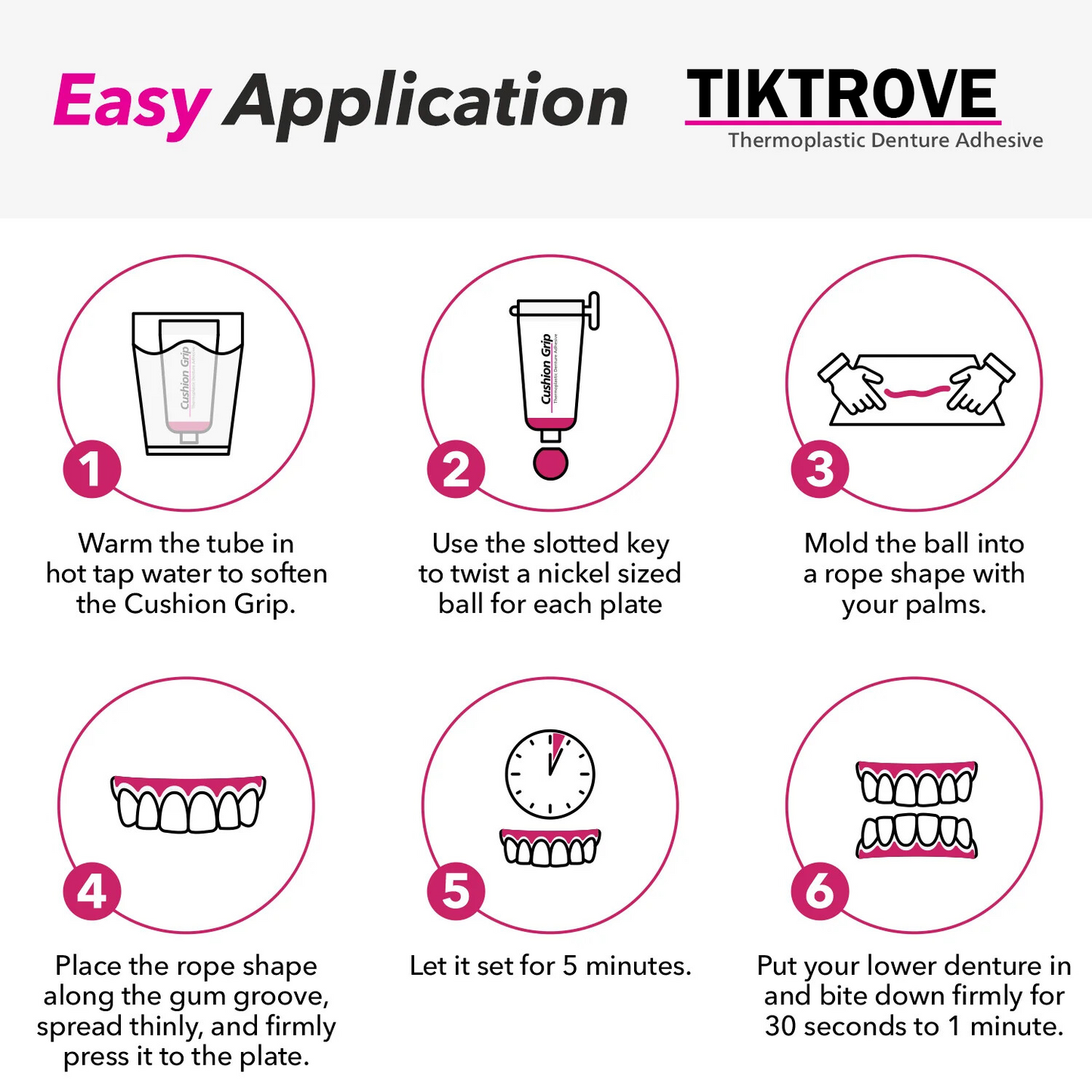 Thermoplastic Denture Adhesive ✨🎁
