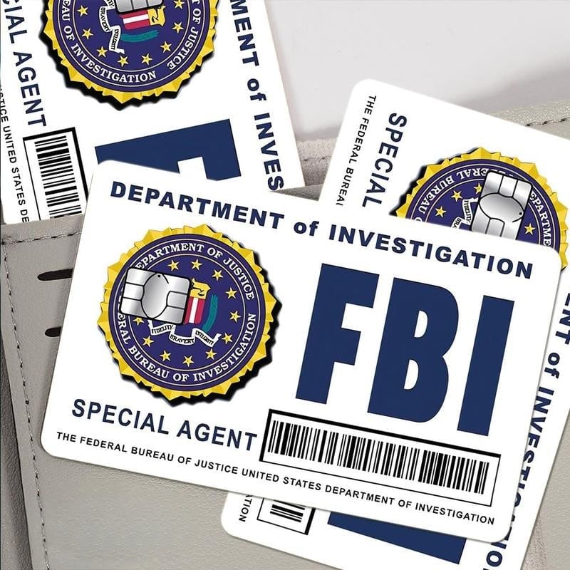 Secret Agent Card Skins Kit: FBI/ICE Designs  • Cosplay & Gift Stickers
