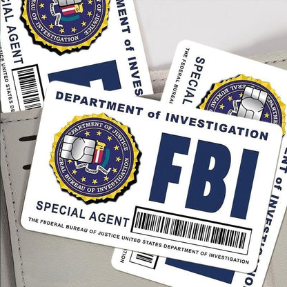 Secret Agent Card Skins Kit: FBI/ICE Designs  • Cosplay & Gift Stickers