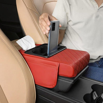 Multifunctional PU Leather Car Armrest Box Mat