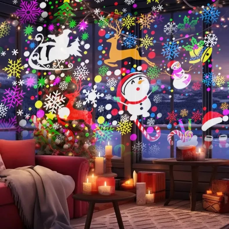 🔥 Christmas Projection Light✨ — 16 Magical Holiday Patterns