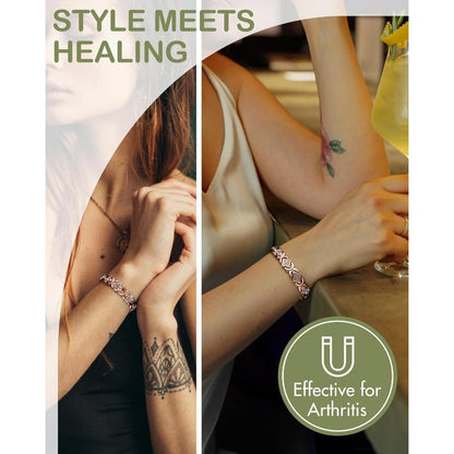 Tiktrove Adjustable Healing Magnetic Bracelet for Women