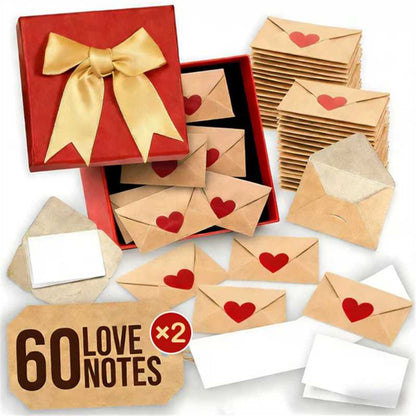 💖🌹DIY Love Notes Box – Mini Blank Cards & Envelopes ✨💖