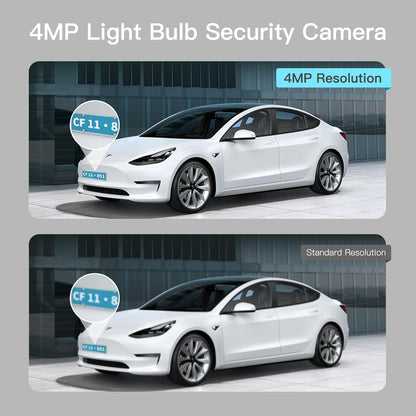 4MP Light Bulb Security Camera 5G