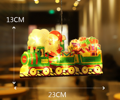 🎄 Christmas Window Hanging Lights 🌟