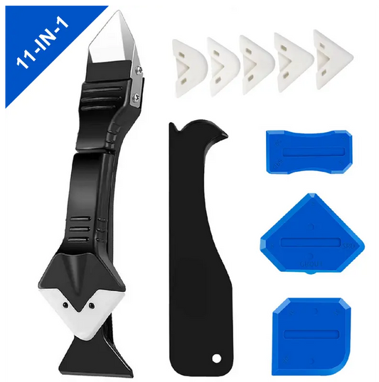11Pcs Silicone Caulking Tools 3 in1 Grout Removal Tool
