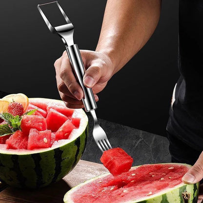 🍉 Effortless Fruit Prep✨ 2-in-1 Fruit Cutter & Fork – For Quick and Easy Fruit Serving! 🍓