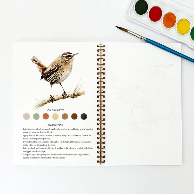 🔥🖼️Beginner-Friendly💕 Watercolor Workbook