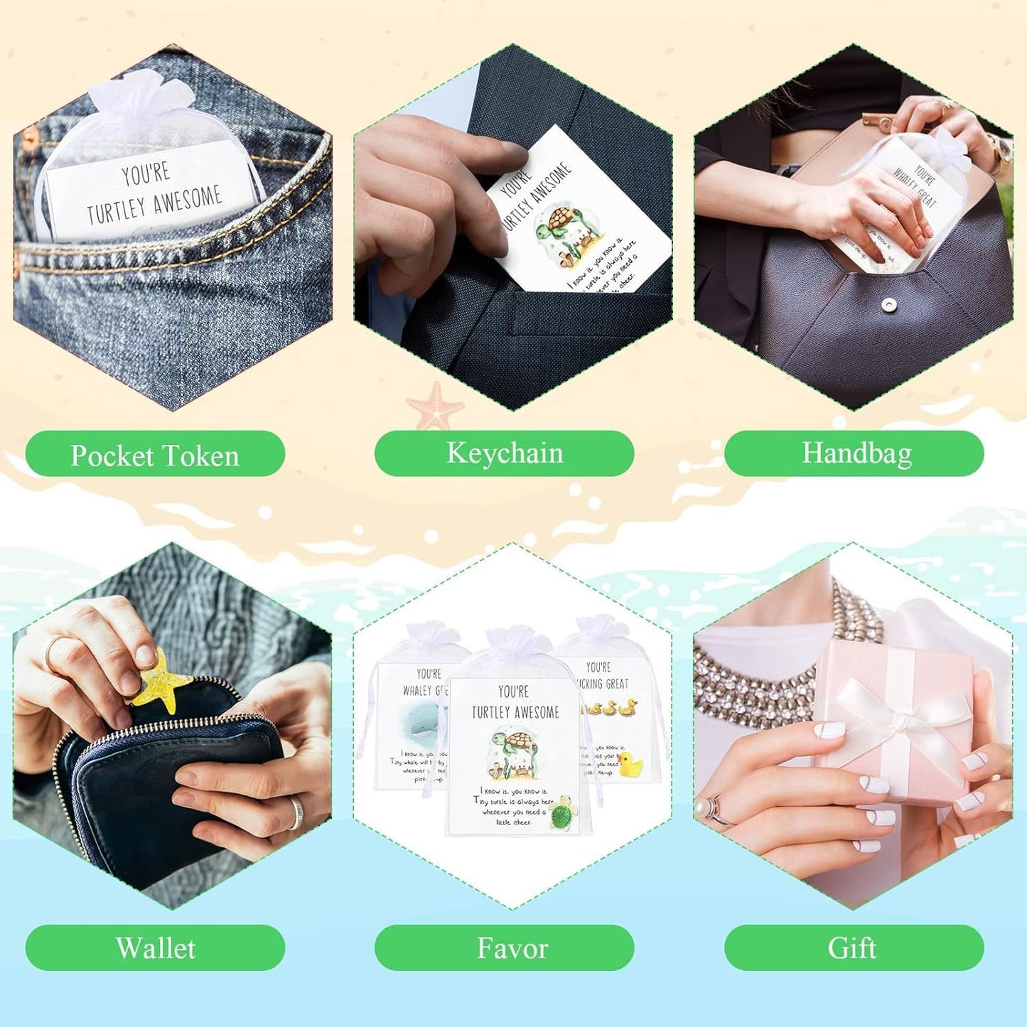 🎁Employee Appreciation Gifts – Funny Resin Animals with Thank You Cards