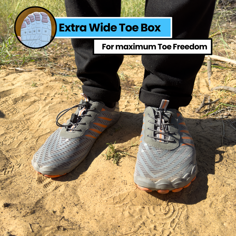 Wide toe box barefoot shoes