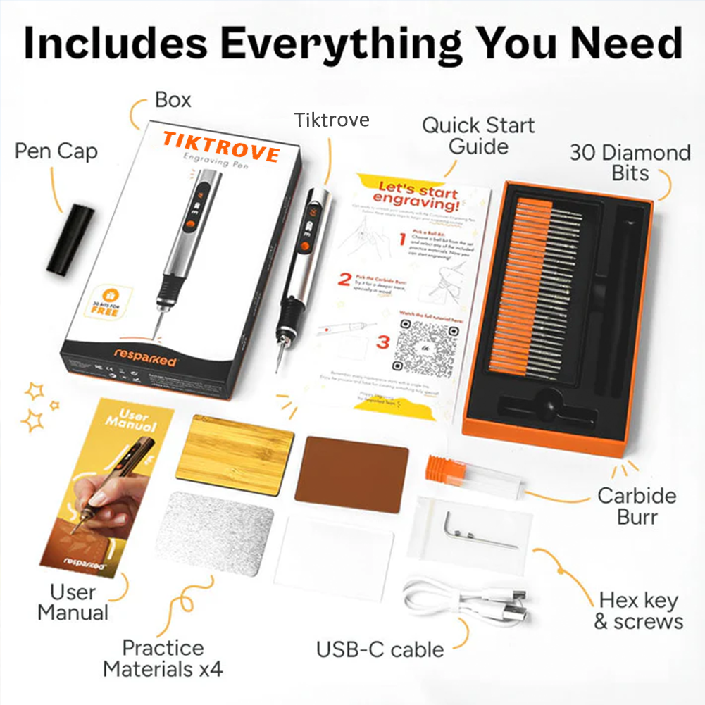 Tiktrove engraving pen