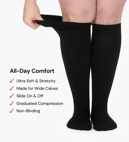 Tiktrove Advanced Wide Compression Socks For Pain Relief