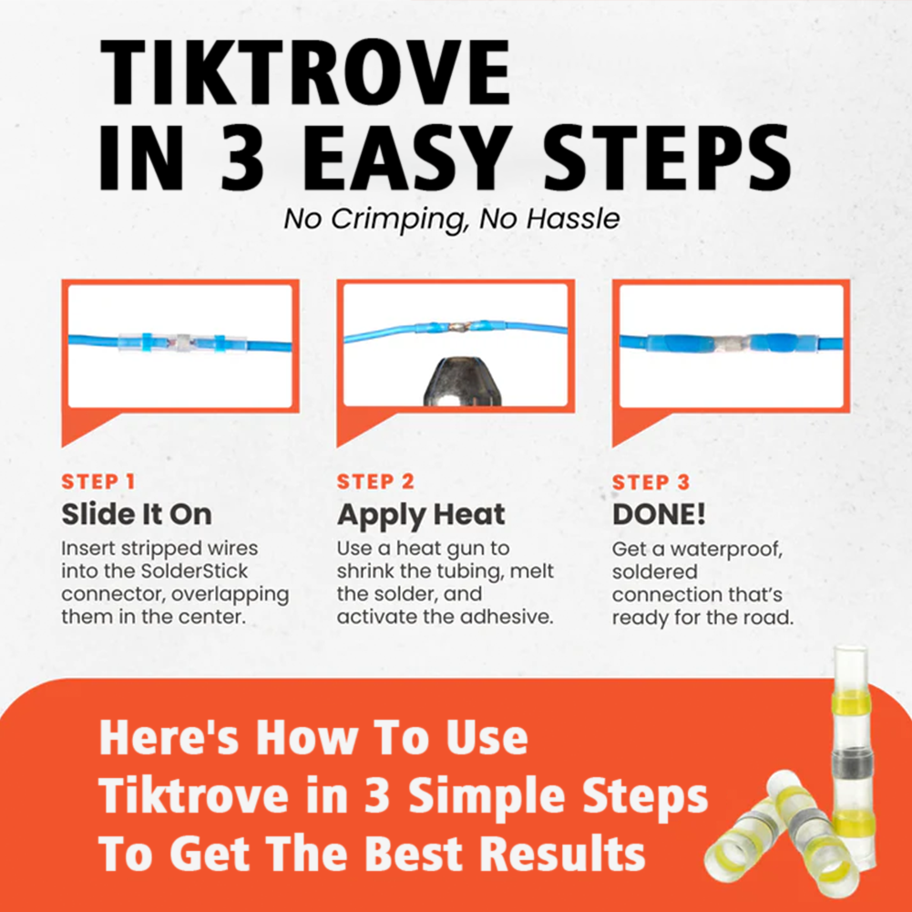 Tiktrove Waterproof Solder Wire Connector Kit