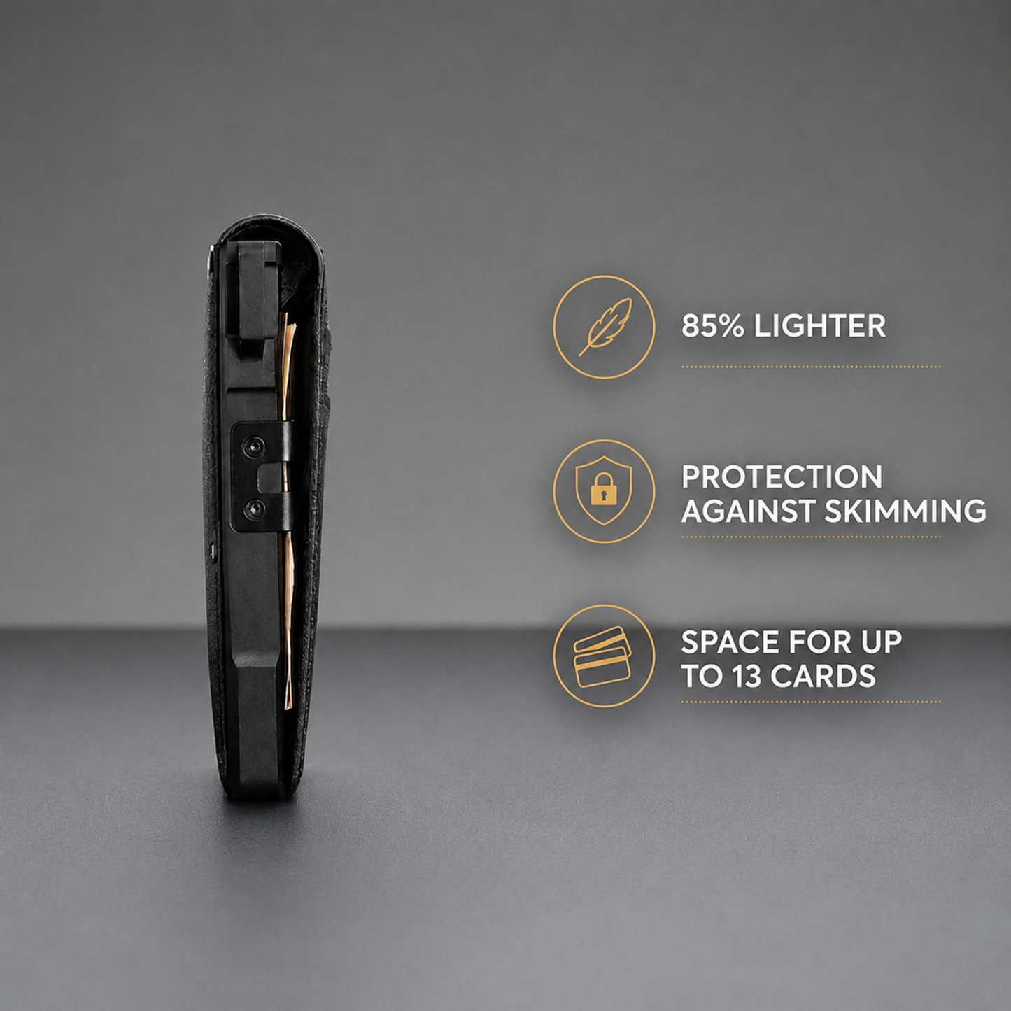 Minimalist Wallet - Maximum Capacity. Minimal Footprint.