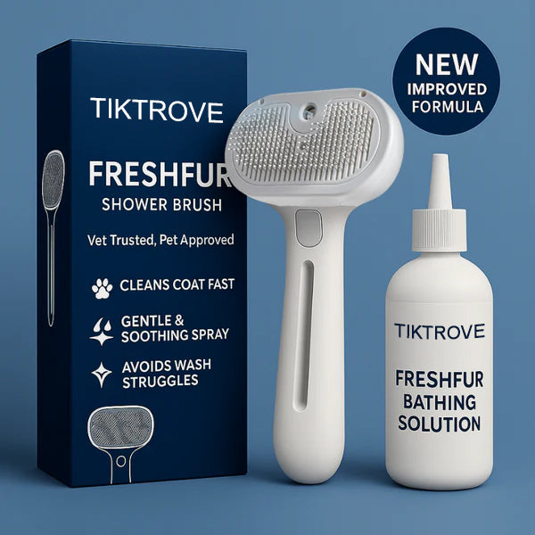 Self-Cleaning Spray Cat Brush for Shedding