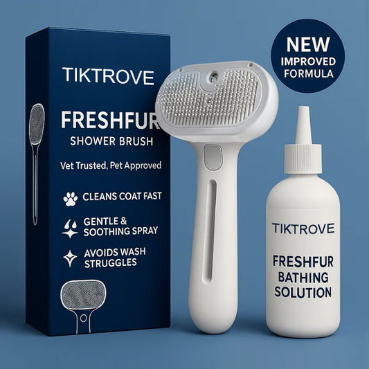 Self-Cleaning Spray Cat Brush for Shedding