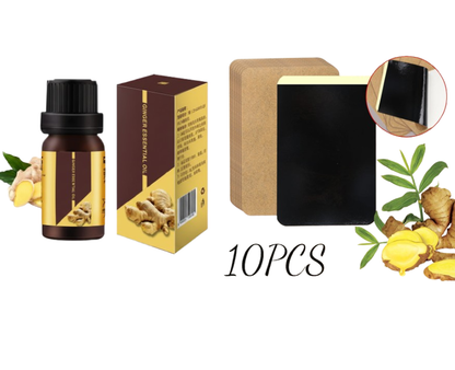 ⏳Time-Limited Special⏰ Ginger Pain Relief Patches – Natural Heat Therapy for Aches & Stiffness | Stick It Where It Hurts! 💆‍♀️