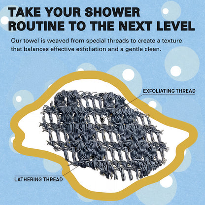 Tiktrove Exfoliating Antibacterial Shower Towel