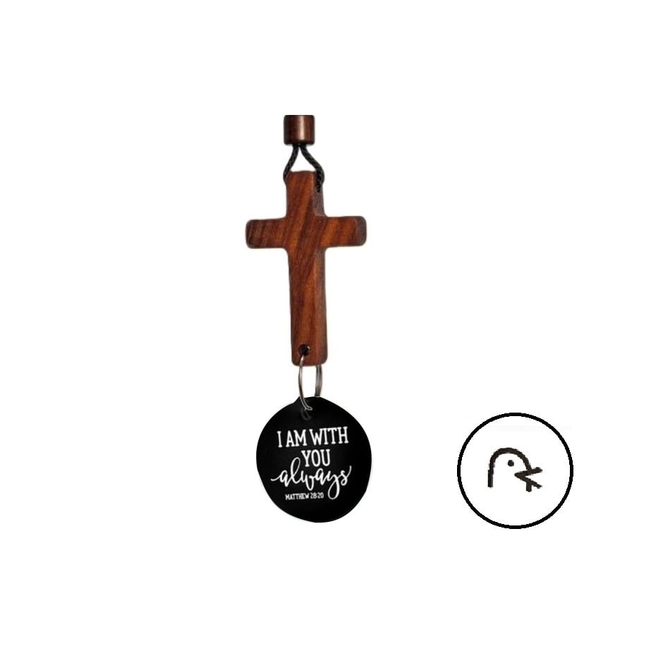 ✝️Bible Verse Car Rearview Hanging Cross Ornament