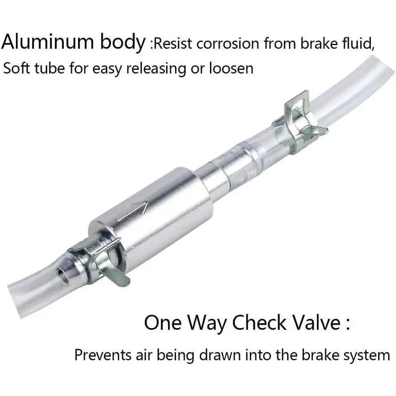 💥Brake Bleeder Hose - One Way Check Valve Tube Bleeding Tool Kit For Motorcyle Clutch