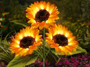 Solar LED Sunflower Garden Lights-29.6inch/74cm