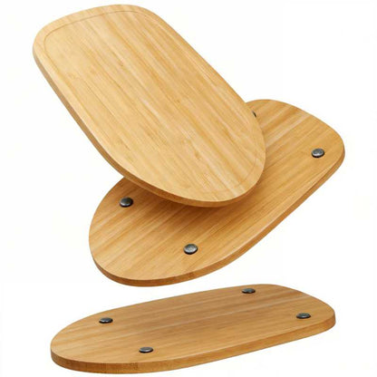 🔥🔥 Handmade Bamboo Mixer Mobile Tray, Waterproof, Anti-Slip & Corrosion-Resistant