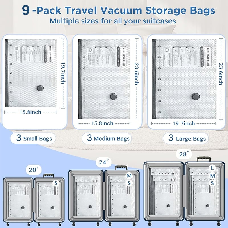 🔥Rechargeable Pump + Bags / 9 (3S+3M+3L)