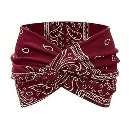 Vintage Style Wide Tie-Dye Hairband
