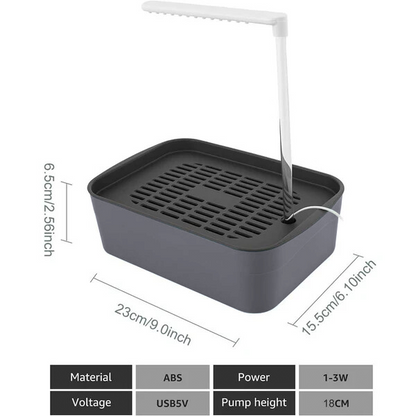 🔥 🦜💦Automatic ABS Bird Bath Shower, Parrot Bathtub with Circulating Faucet for Pet Bird