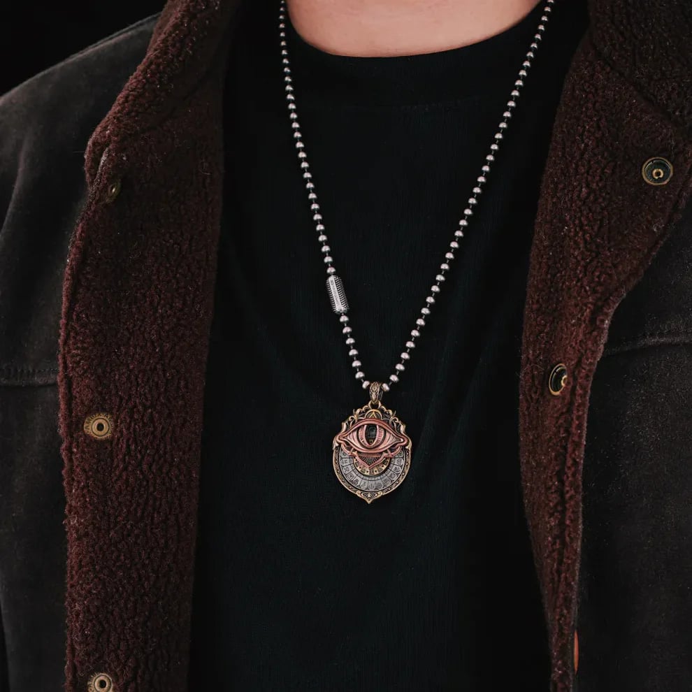 🔥👁️‍🗨️Handmade Tarot Vision Pendant: Connect to Cosmic Wisdom Anytime(✨Comes with instruction manual)