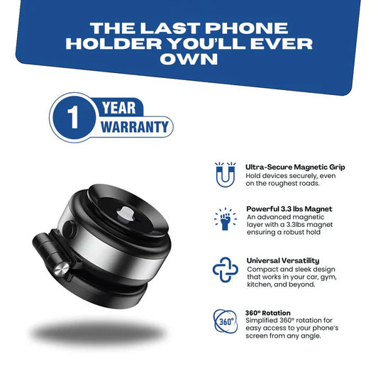 Foldable Portable Vacuum Magnetic Cell Phone Holder