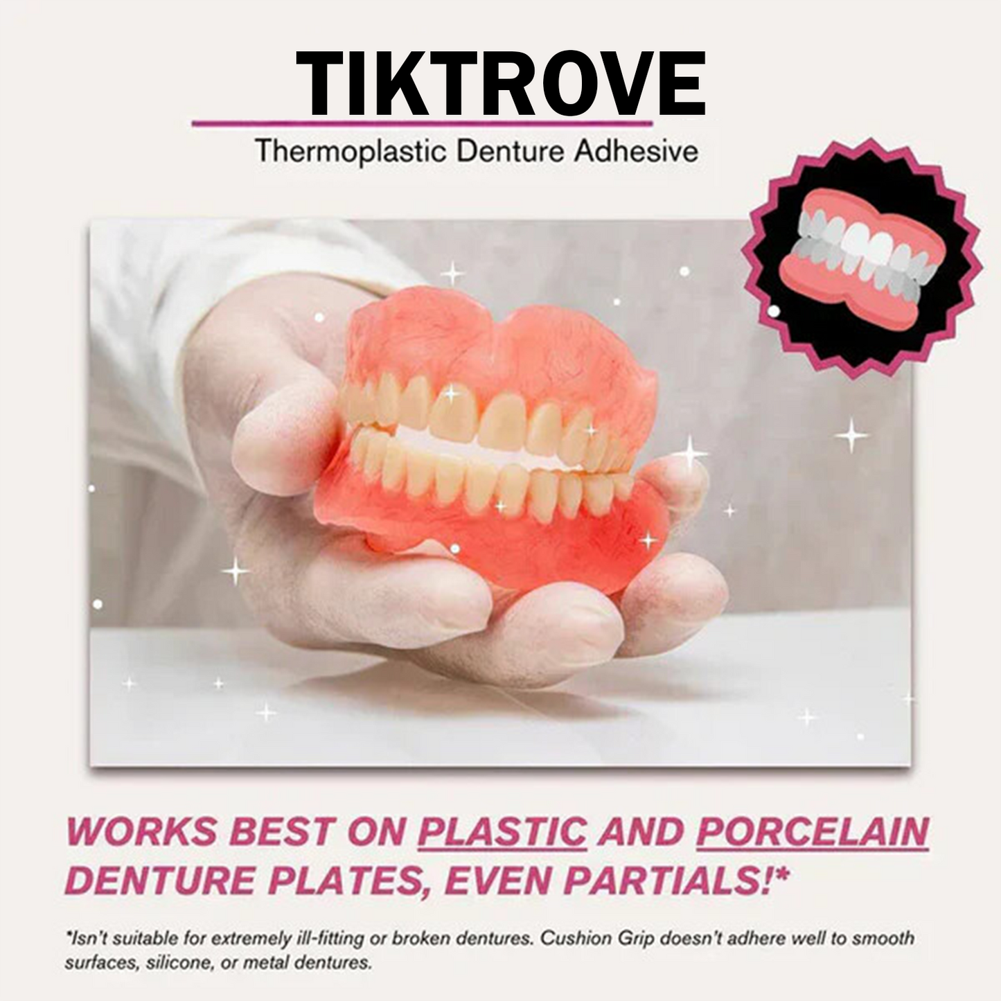 Thermoplastic Denture Adhesive ✨🎁