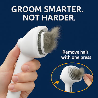 Self-Cleaning Spray Cat Brush for Shedding