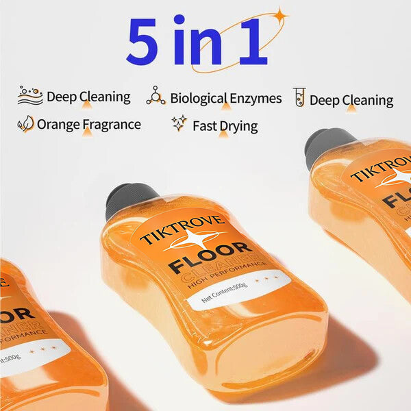 🔥Enzyme-Powered Mop Soap Long-Lasting Scent Floor Cleaner, Deep Cleans with No Residue, Fast Drying & Pet/Kid-Safe