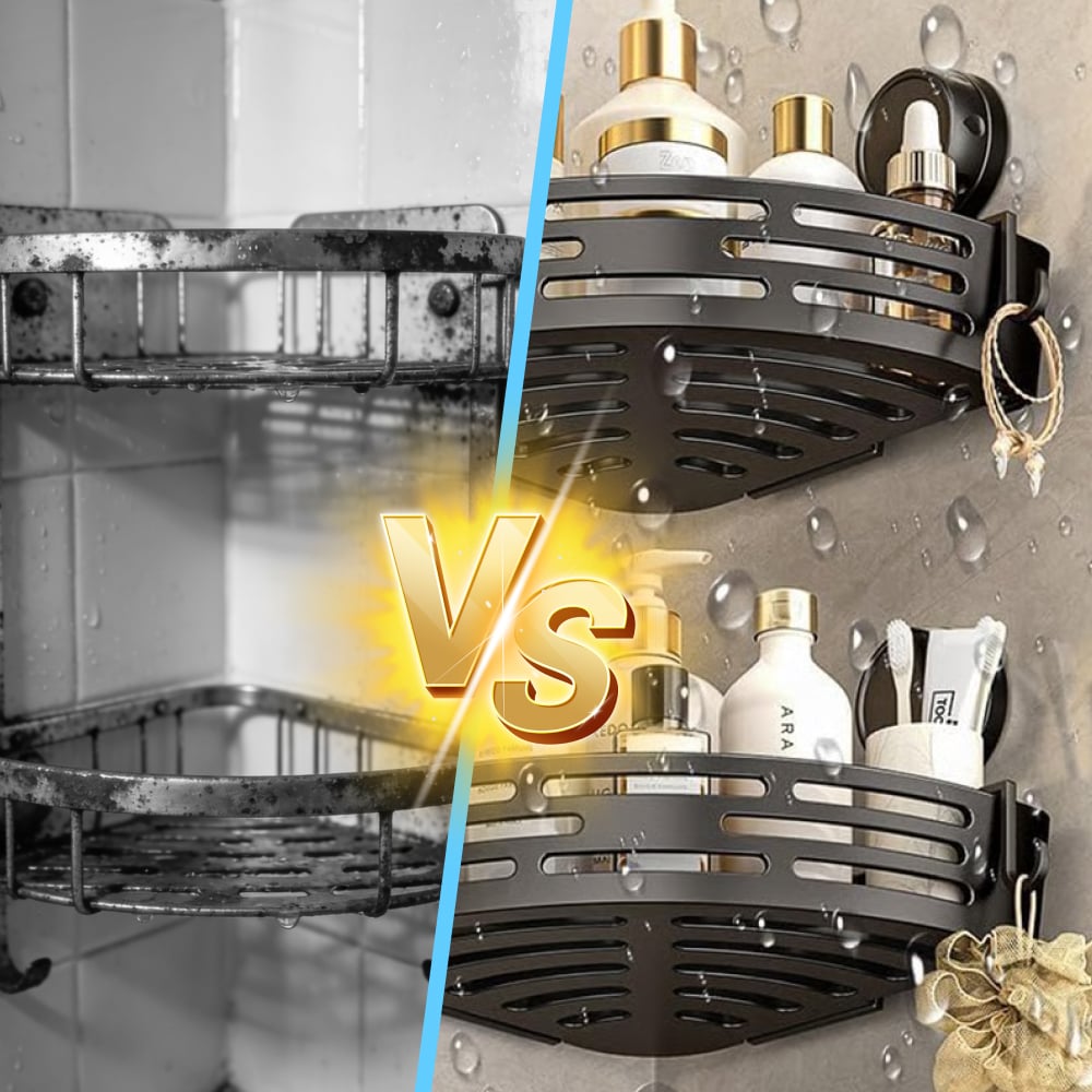 Triangle Suction Cup Shower Caddy