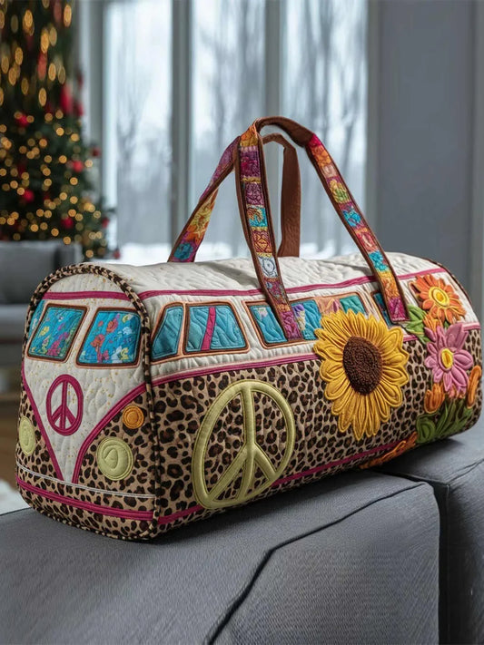 Hippie Van Quilted Duffle Bag
