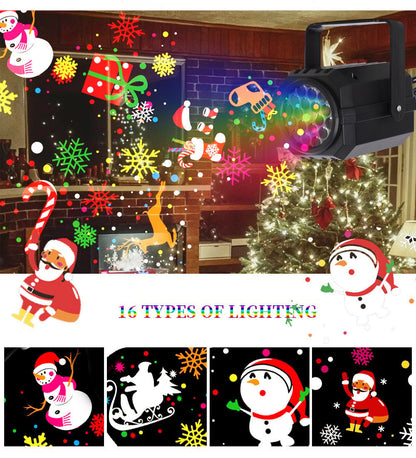🔥 Christmas Projection Light✨ — 16 Magical Holiday Patterns