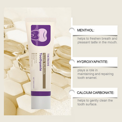 Tiktrove Toothpaste, Fresh Breath, Natural Ingredients, Gentle Care
