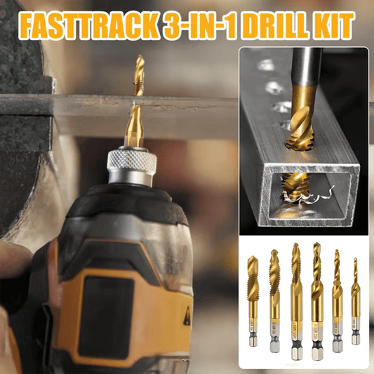 🔥3 In 1 Spiral Tap Hex Shank Drill Bit Set