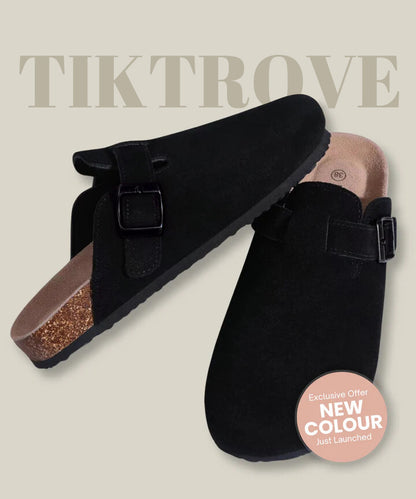 Genuine Suede Clogs by Tiktrove