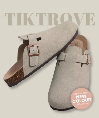 Genuine Suede Clogs by Tiktrove