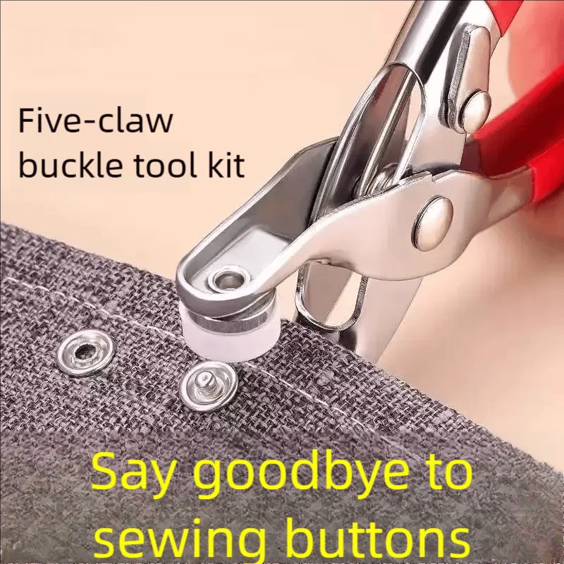 ✨100 pcs Invisible Colored Metal Buckle & Manual Pressure Pliers Kit