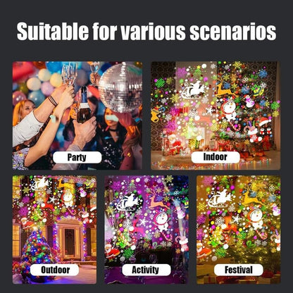 🔥 Christmas Projection Light✨ — 16 Magical Holiday Patterns