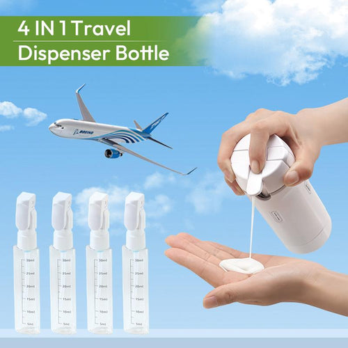 4-in-1 Leakproof Rotatable Travel Dispenser Set