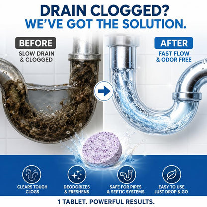 Powerful Pipe Declogging & Cleaning Tablets
