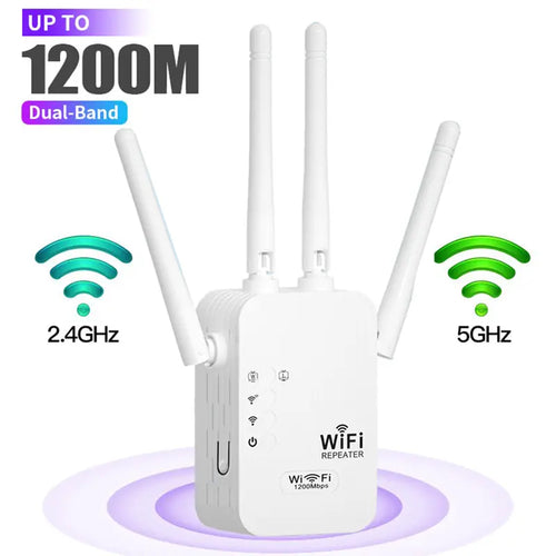 🔥WiFi Extender 2025, 1200Mbps Dual Band