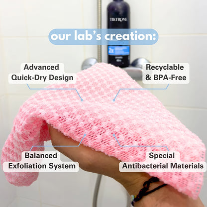 Tiktrove Exfoliating Antibacterial Shower Towel