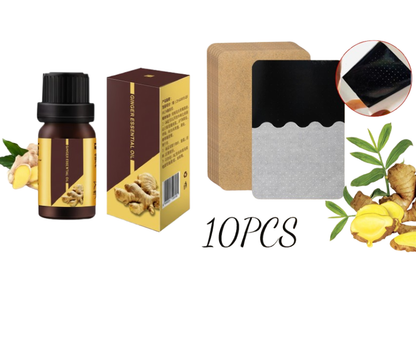 ⏳Time-Limited Special⏰ Ginger Pain Relief Patches – Natural Heat Therapy for Aches & Stiffness | Stick It Where It Hurts! 💆‍♀️