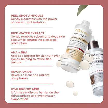 Peel Shot Glow Rice Ampoule Duo