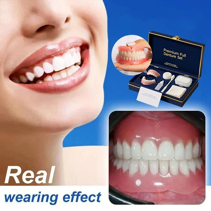 Medical Full Denture with Strong Suctiond🦷Obtain American Dental Association (ADA) Certification